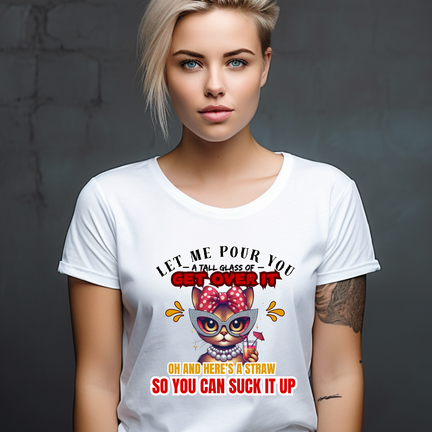 Tall Glass Of Get Over It T-Shirt