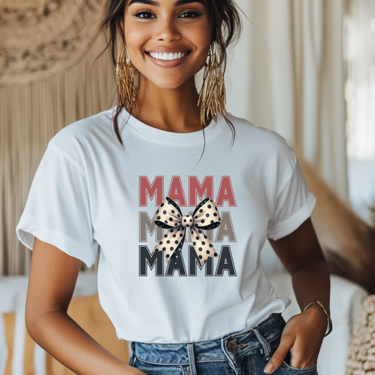Mama Mama Mama Bow T-Shirt