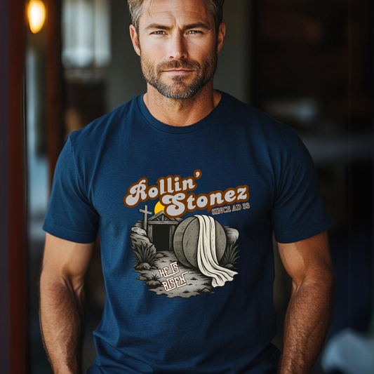 Rollin Stonez He Is Risen T-Shirt